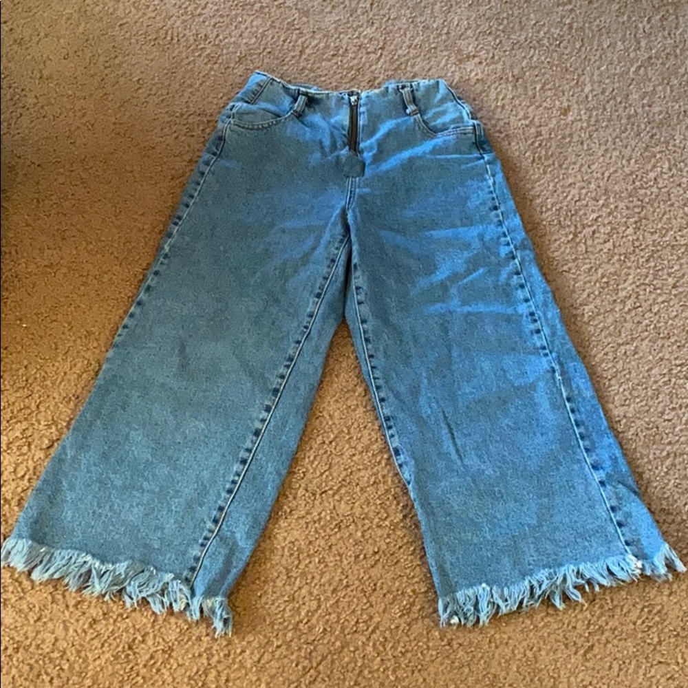 Fringe Denim Jeans